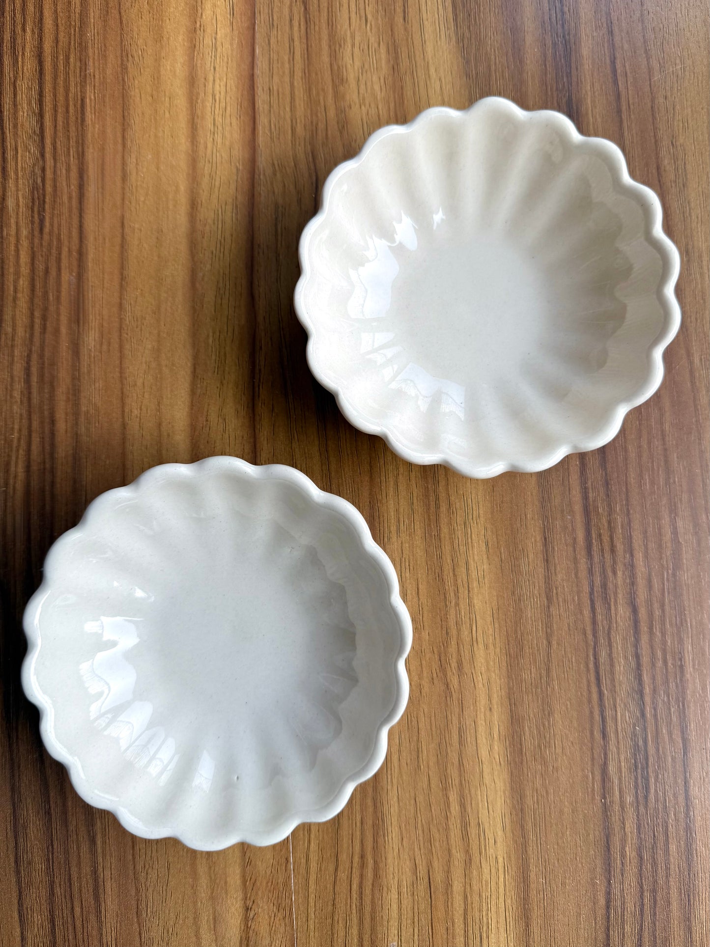Floral Icecream dessert bowl white