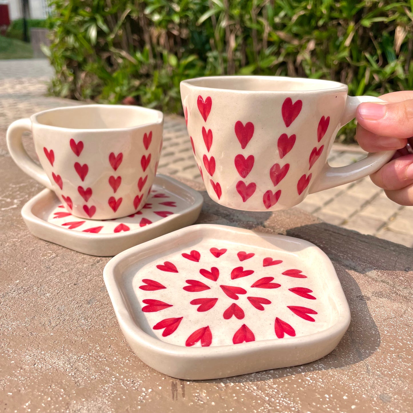Sweetheart cup and saucer