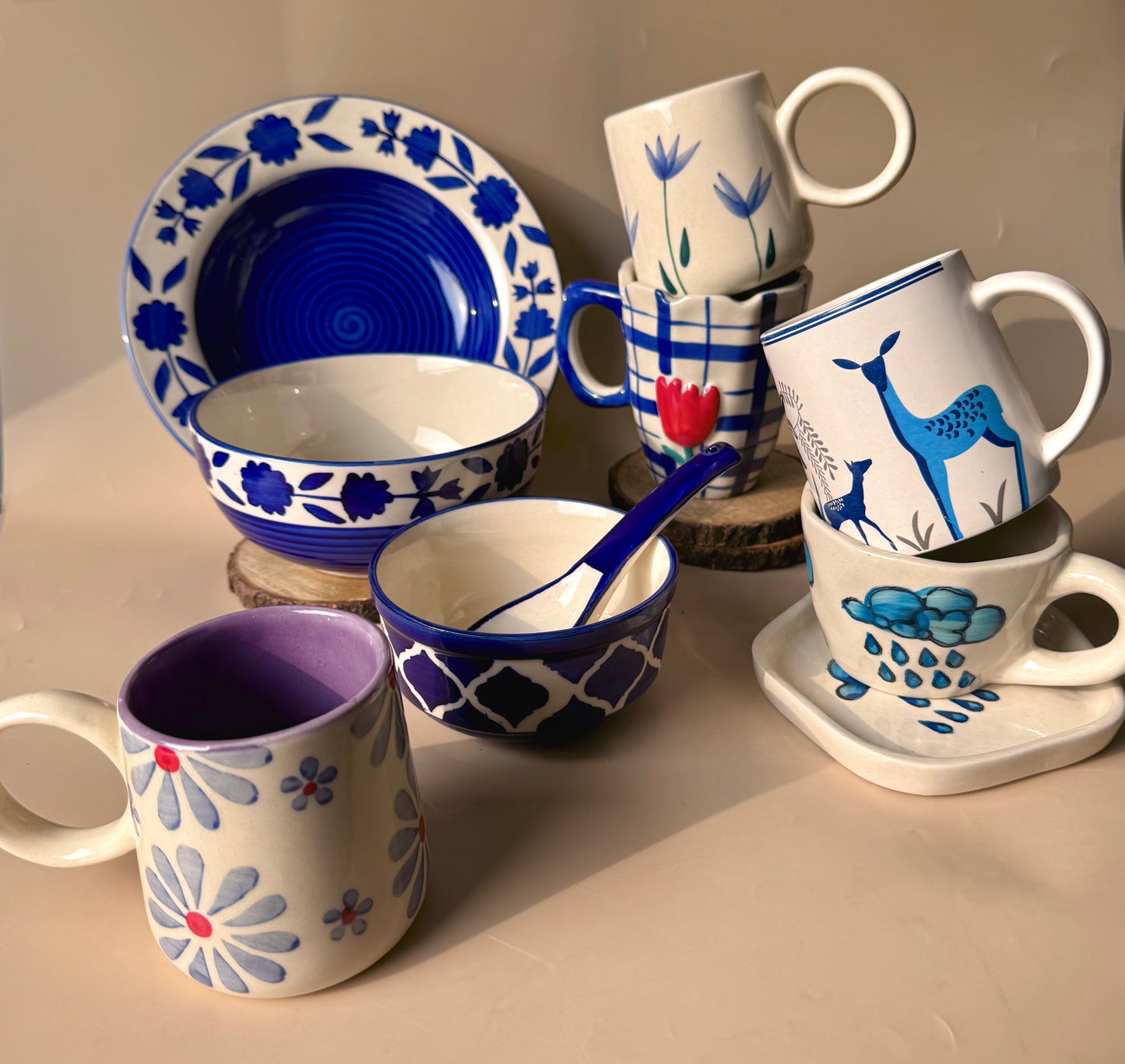 Blue my heart away hamper (set of 8) FLAT 30% OFF