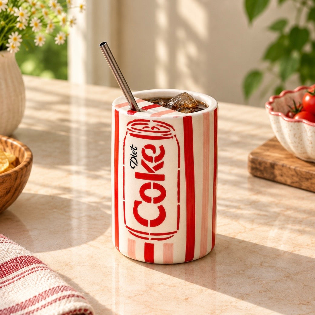 The Diet Coke Diva sipper (with straw)
