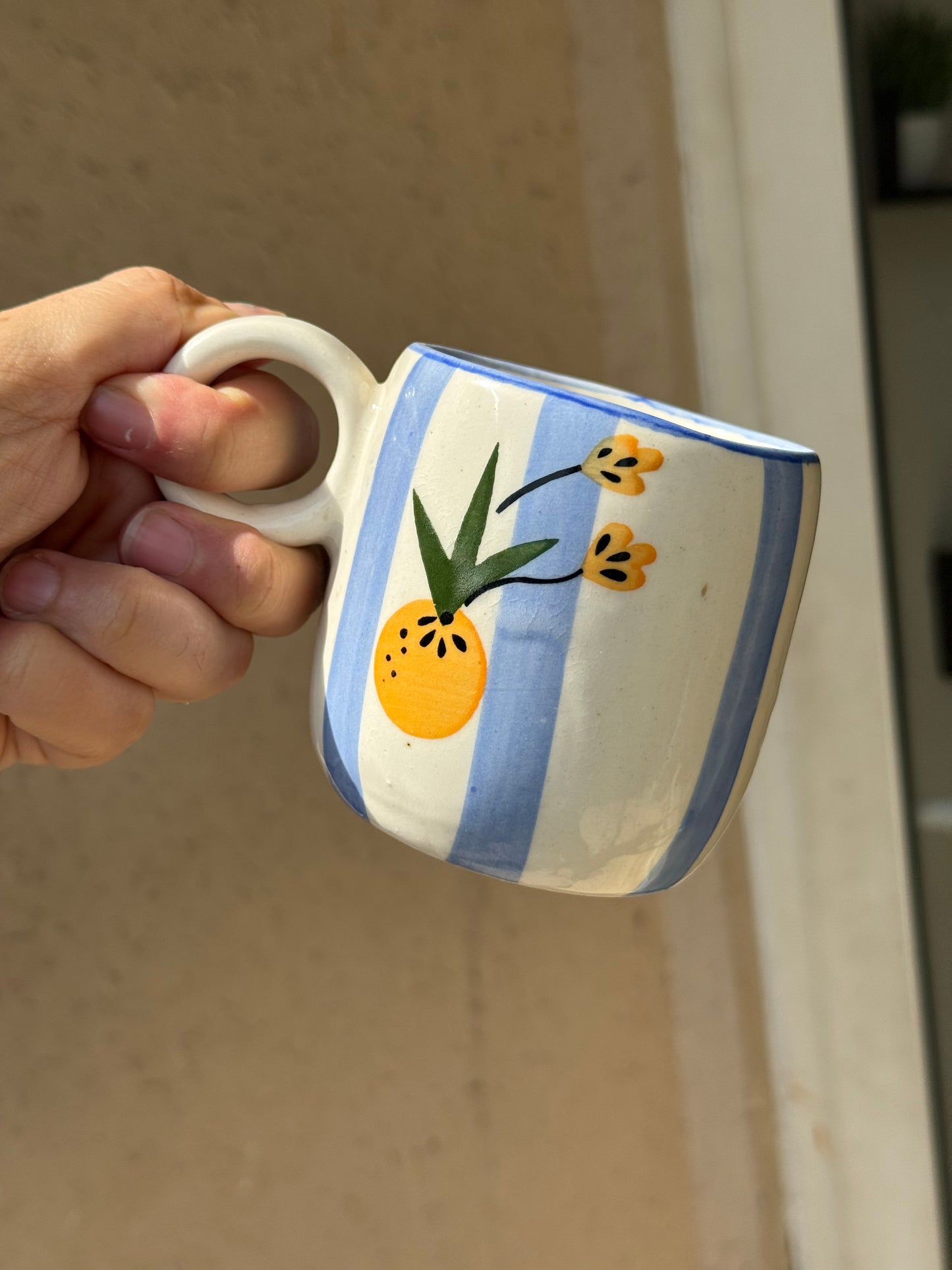 Blue skies coffee mug