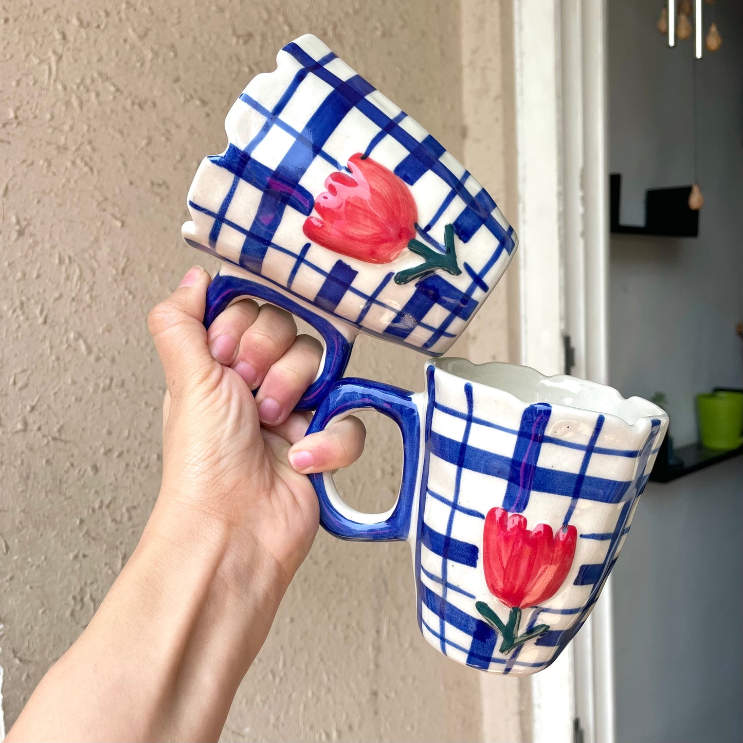 Peppy tulip mug- blue