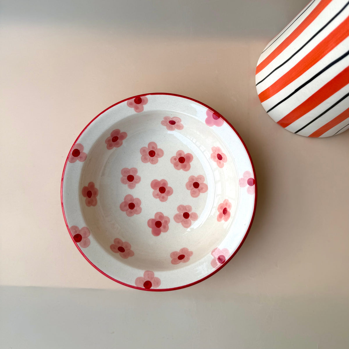 Pink Petal mini pasta plate