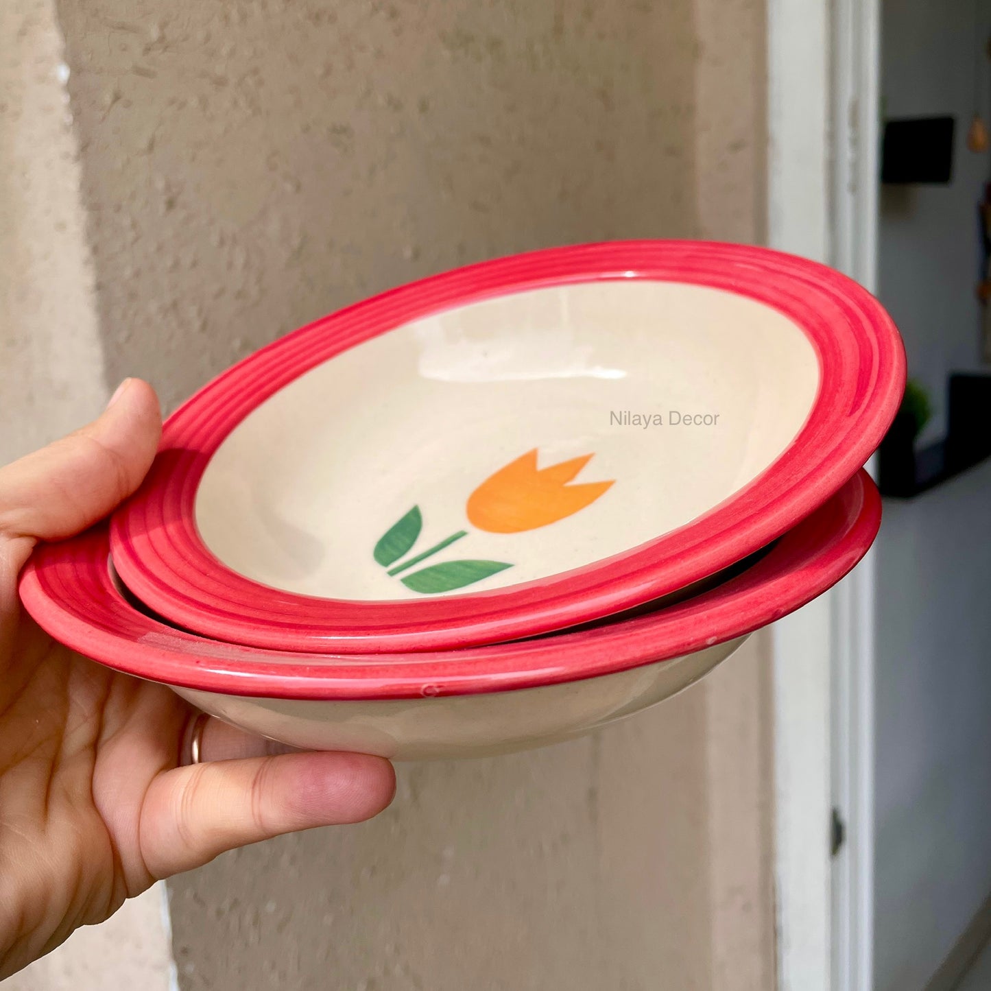 Tulip pop mini pasta plate