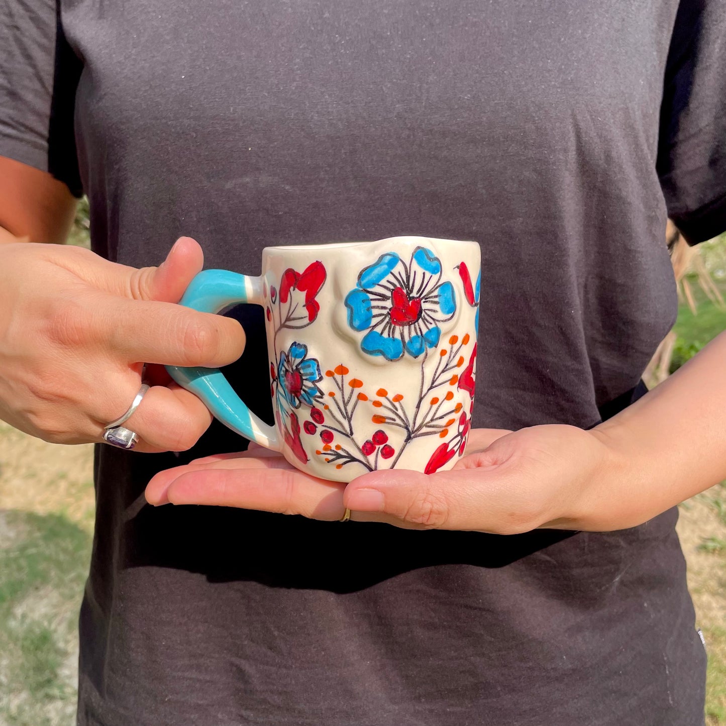 Floral pop mug - Garden