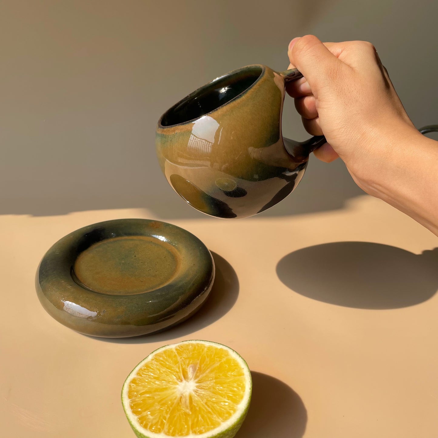 Olivia coffee mug saucer set- FLAT 50% OFF