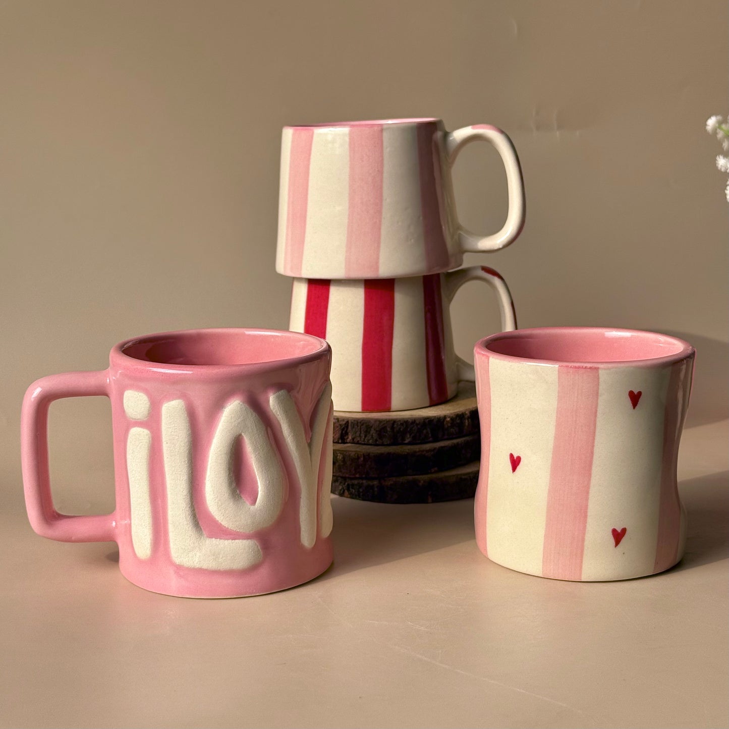 Four the Love - Mug set (Set of 4) FLAT 33% OFF