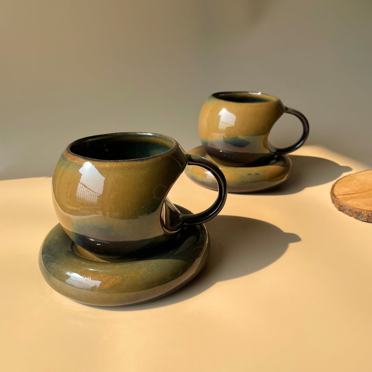 Olivia coffee mug saucer set- FLAT 50% OFF