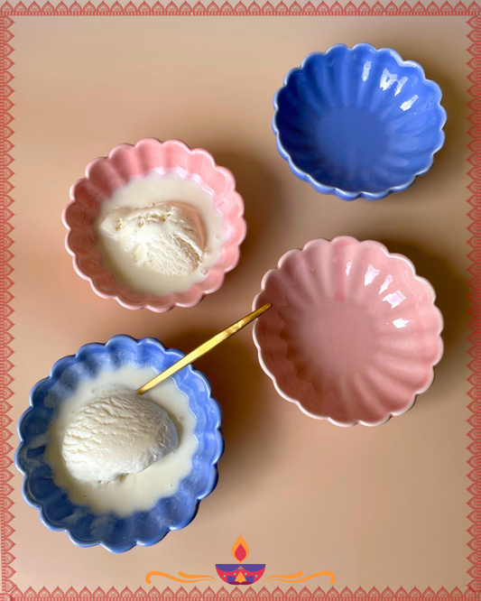 Floral ice cream bowl hamper