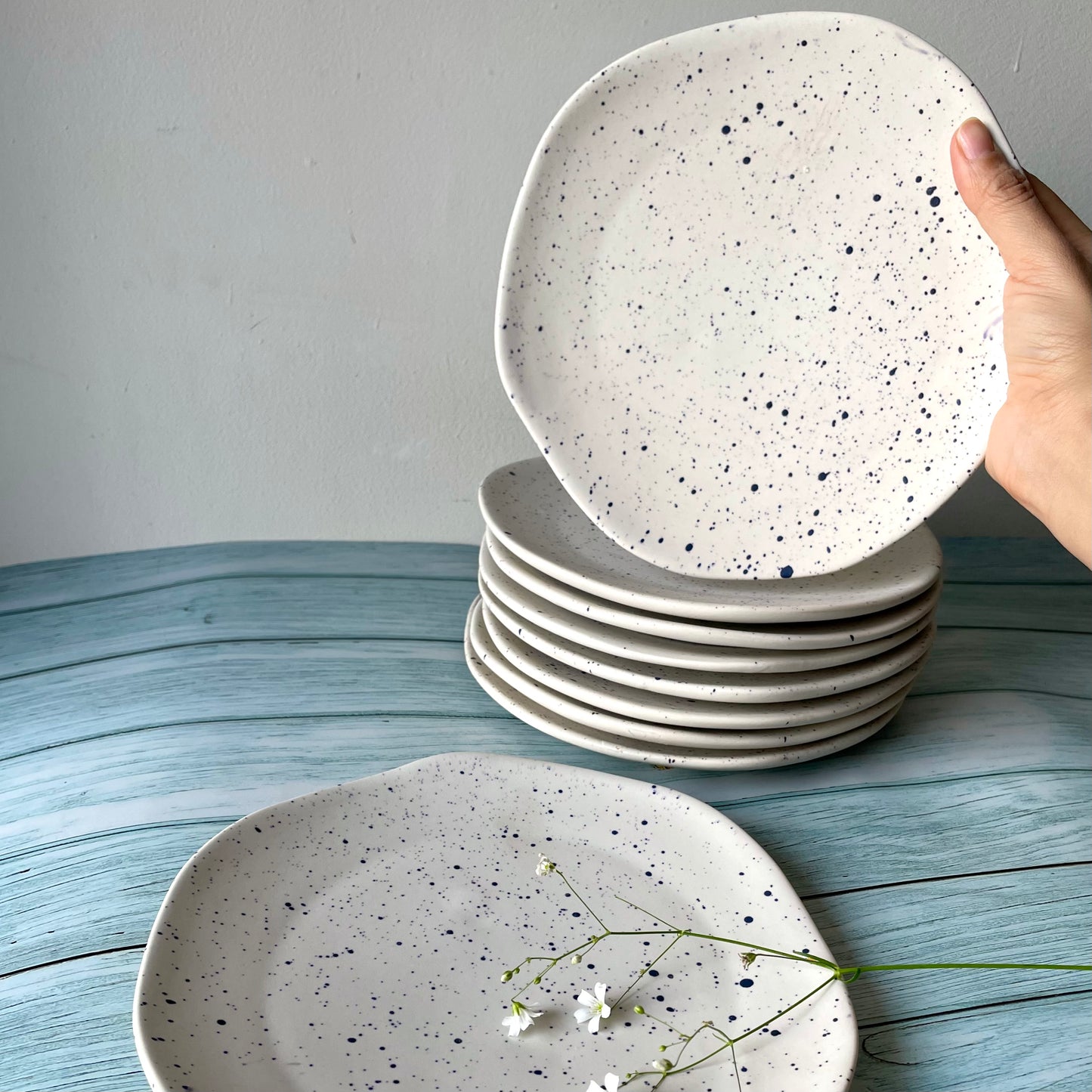Joy speckled plate - FLAT 50% OFF