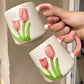 Set of 5 pinteresty mugs with plates