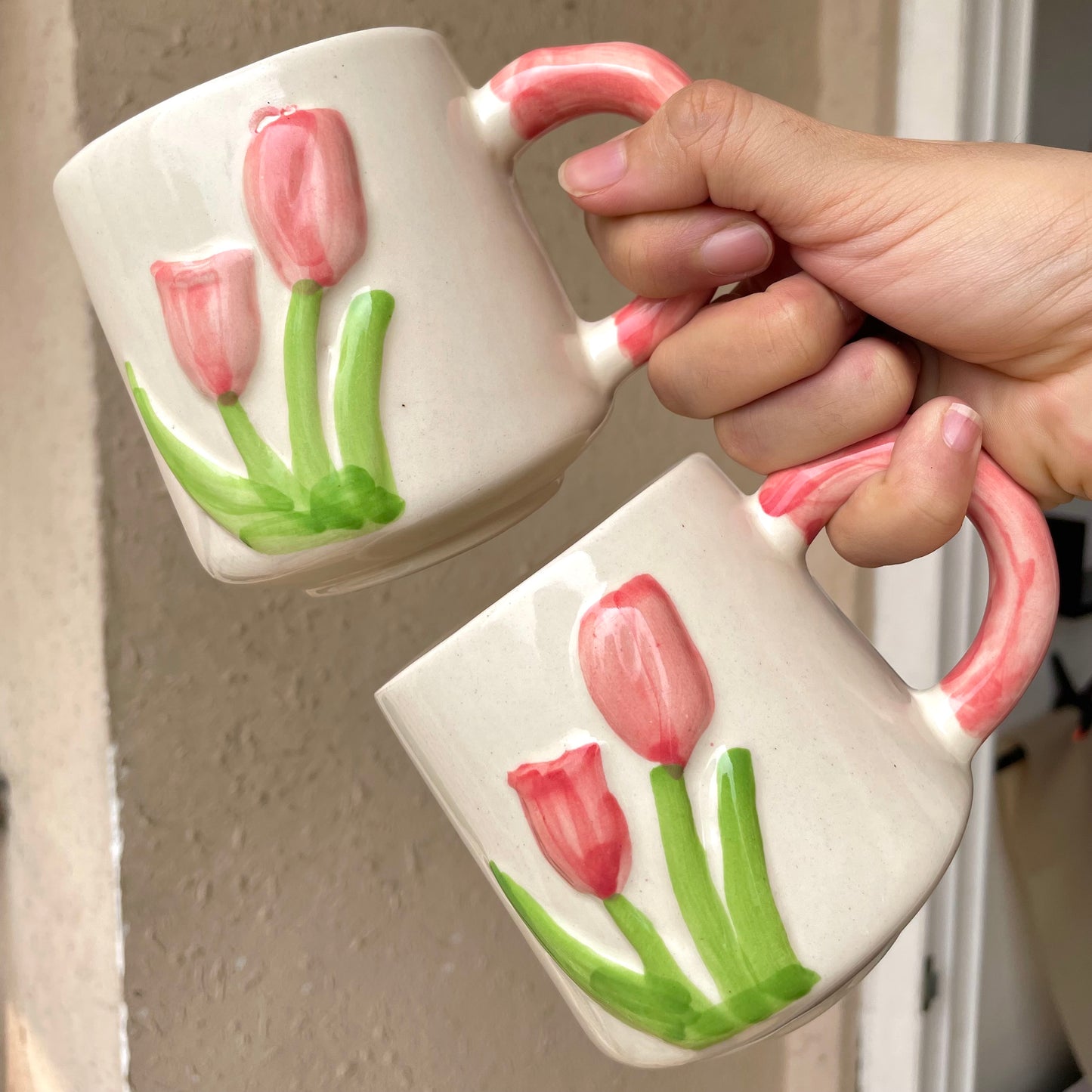 Set of 5 pinteresty mugs with plates