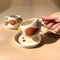 Tweety bird cup-saucer combo (4 pieces)