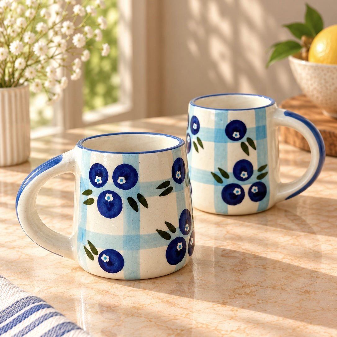 Blueberry picnic mug