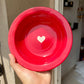 Sweetheart mini pasta plate - Red