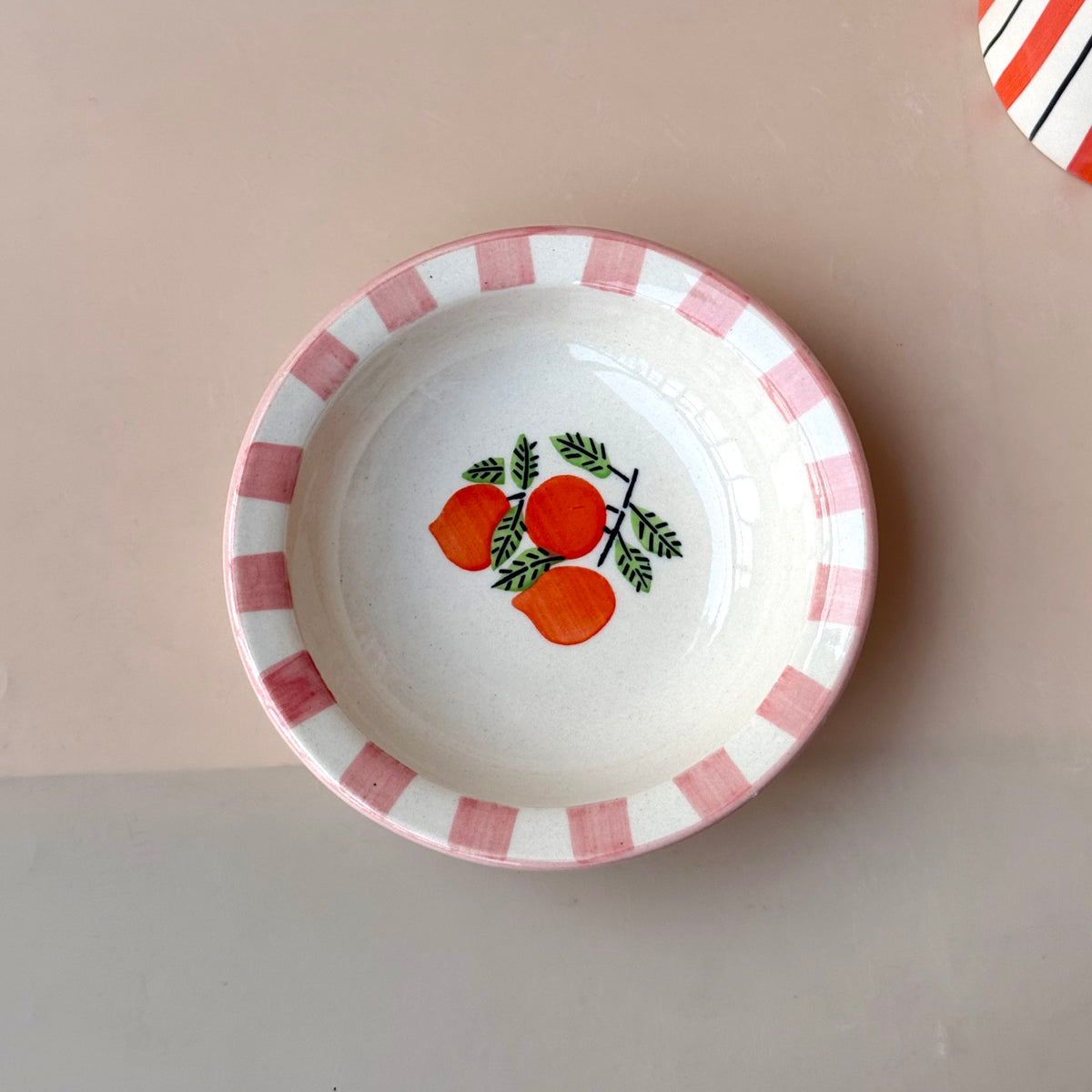 Peachy garden mini pasta plate