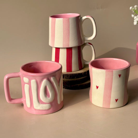 Four the Love - Mug set (Set of 4) FLAT 33% OFF