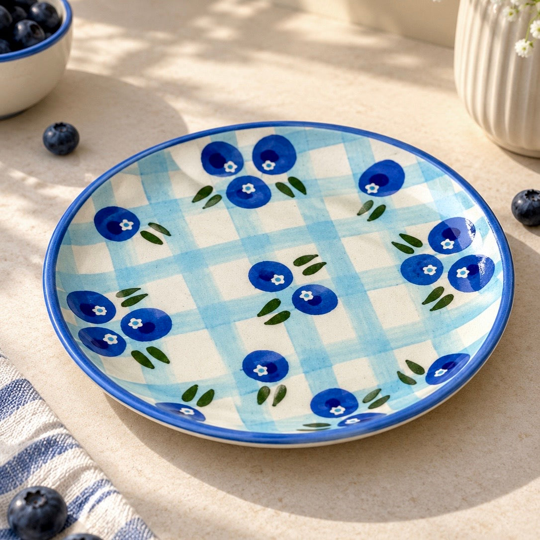 Blueberry Picnic Dessert plate