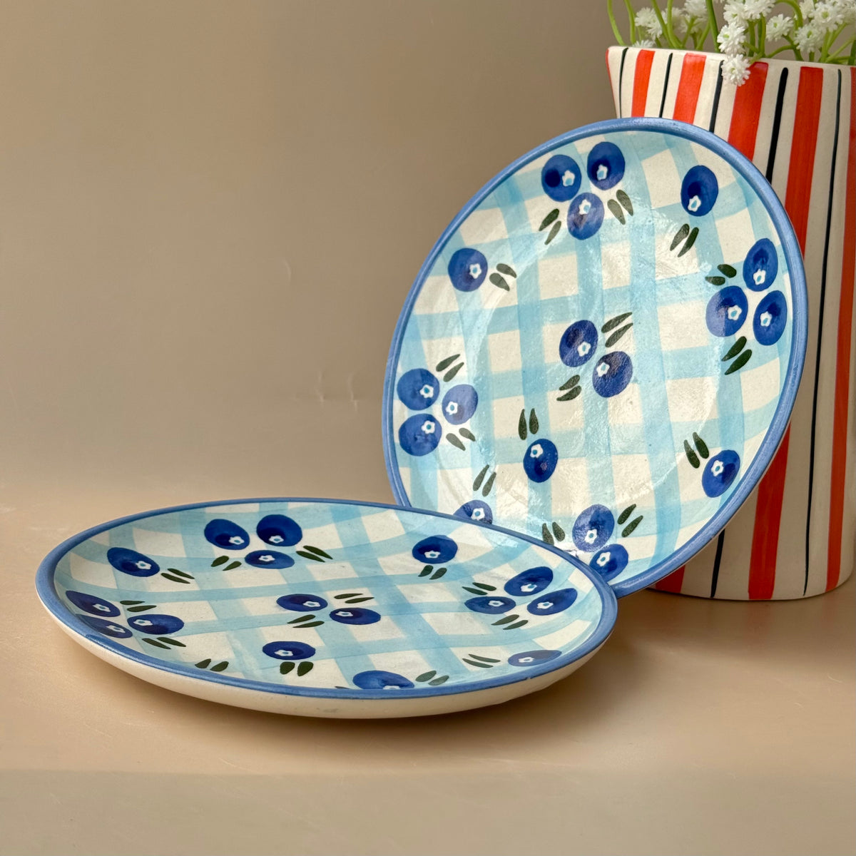 Blueberry Picnic Dessert plate