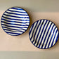 Blue Stripes pasta plate (8 inch)