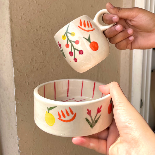 Gardenia breakfast set