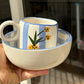 Blue skies breakfast set (set of bowl & mug)