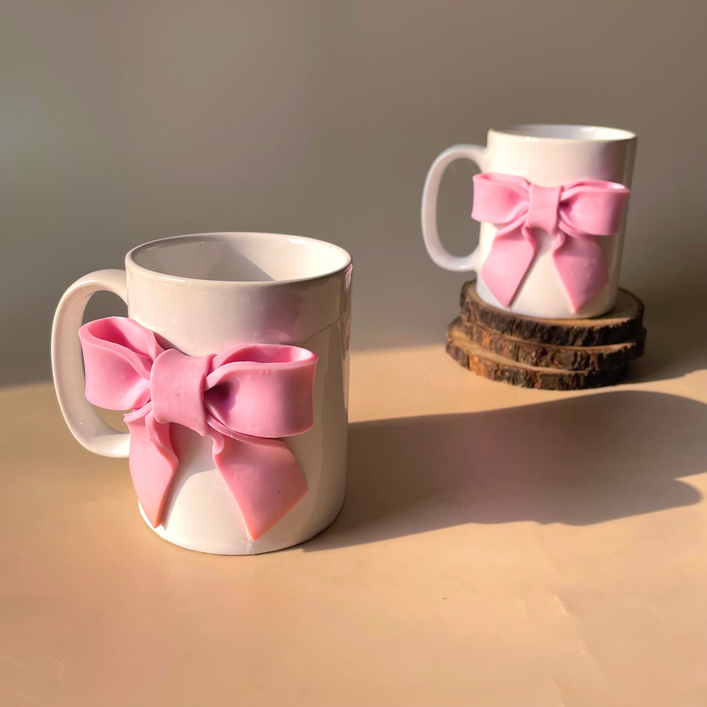 Pretty bow mug - Pink