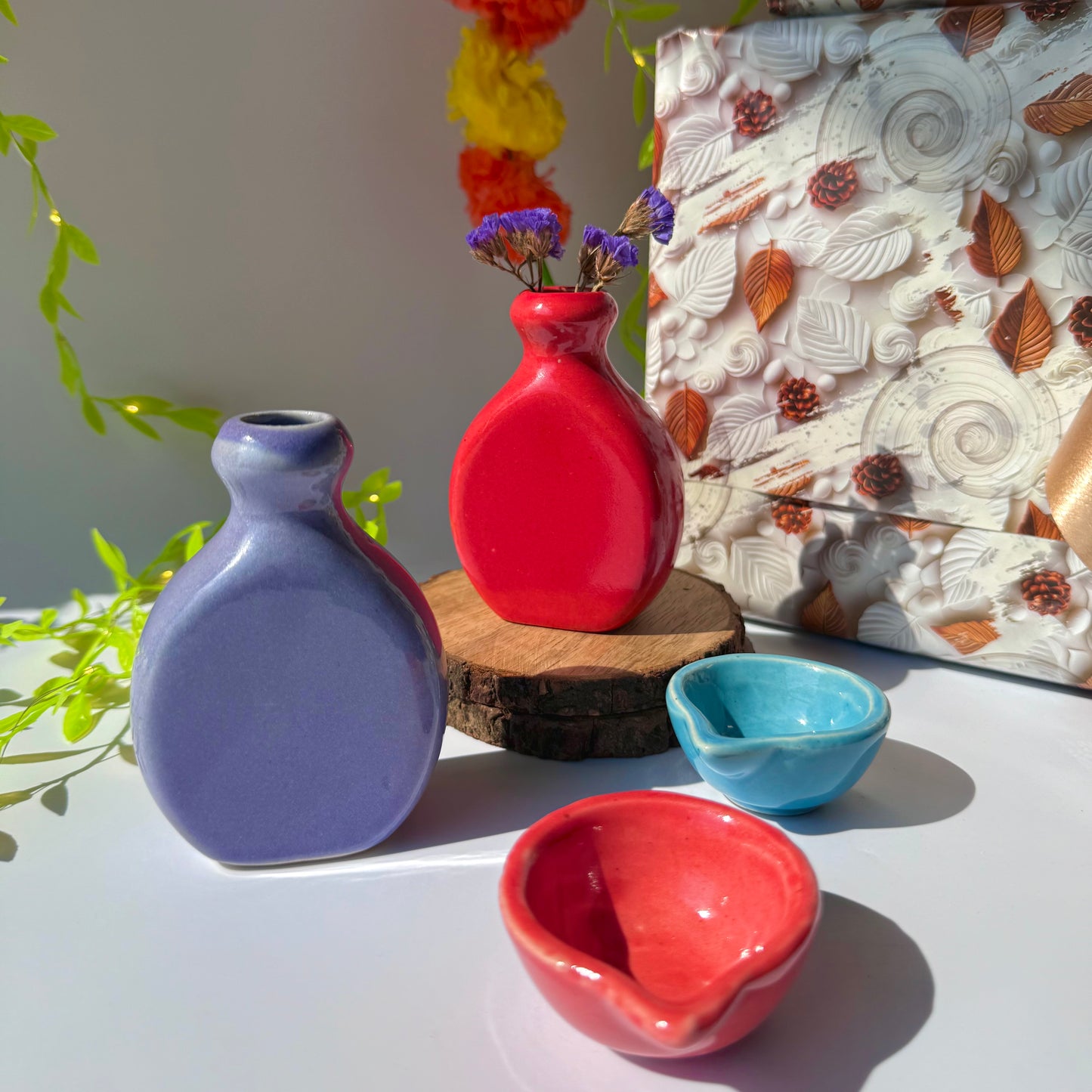 Festive micro vase gift hamper