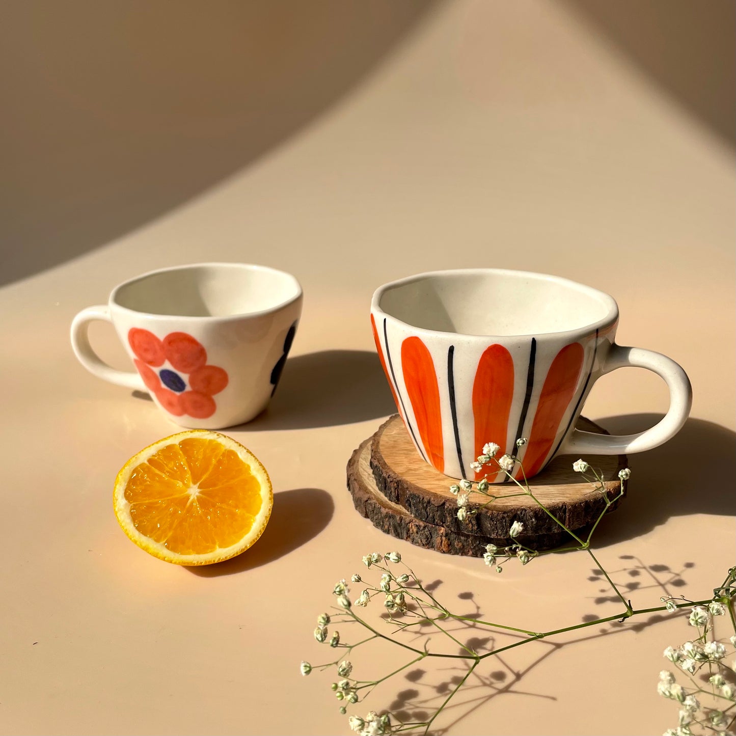 Narangi phool cup set