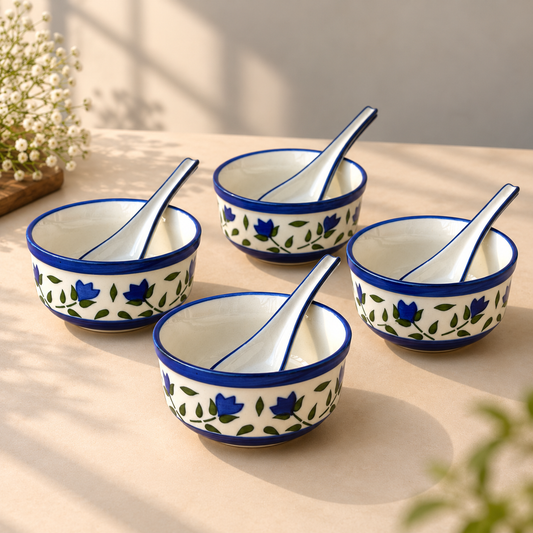 Bluebell soup bowl combo -Set of 4