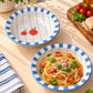 Orange pop mini pasta plate
