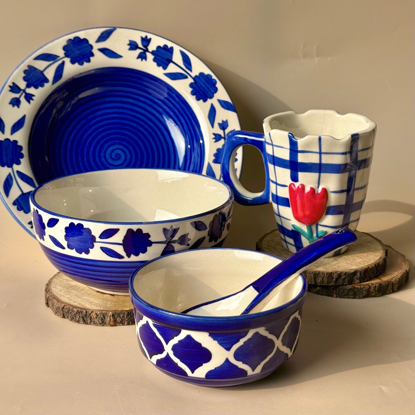Love served in blue hamper (set of 4) FLAT 30% OFF