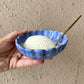 Floral ice cream bowl blue (BUY 1 GET 1 Free)