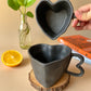 Shape of heart mug | Black