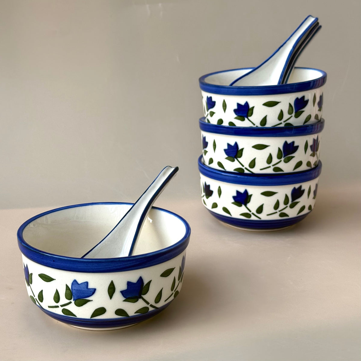Bluebell soup bowl combo -Set of 4