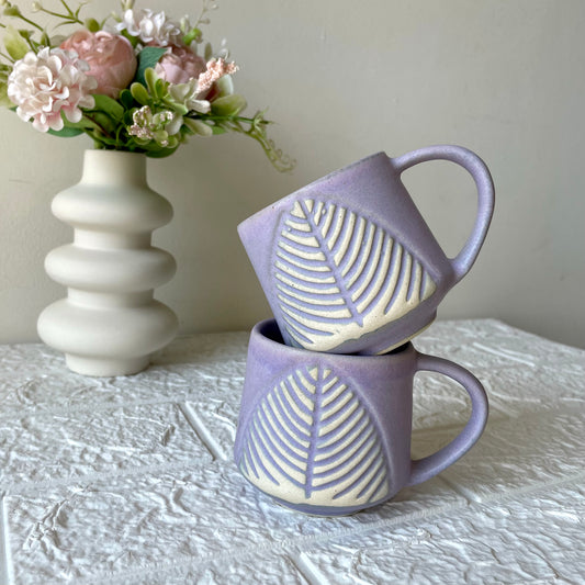 Lavender coffee mug