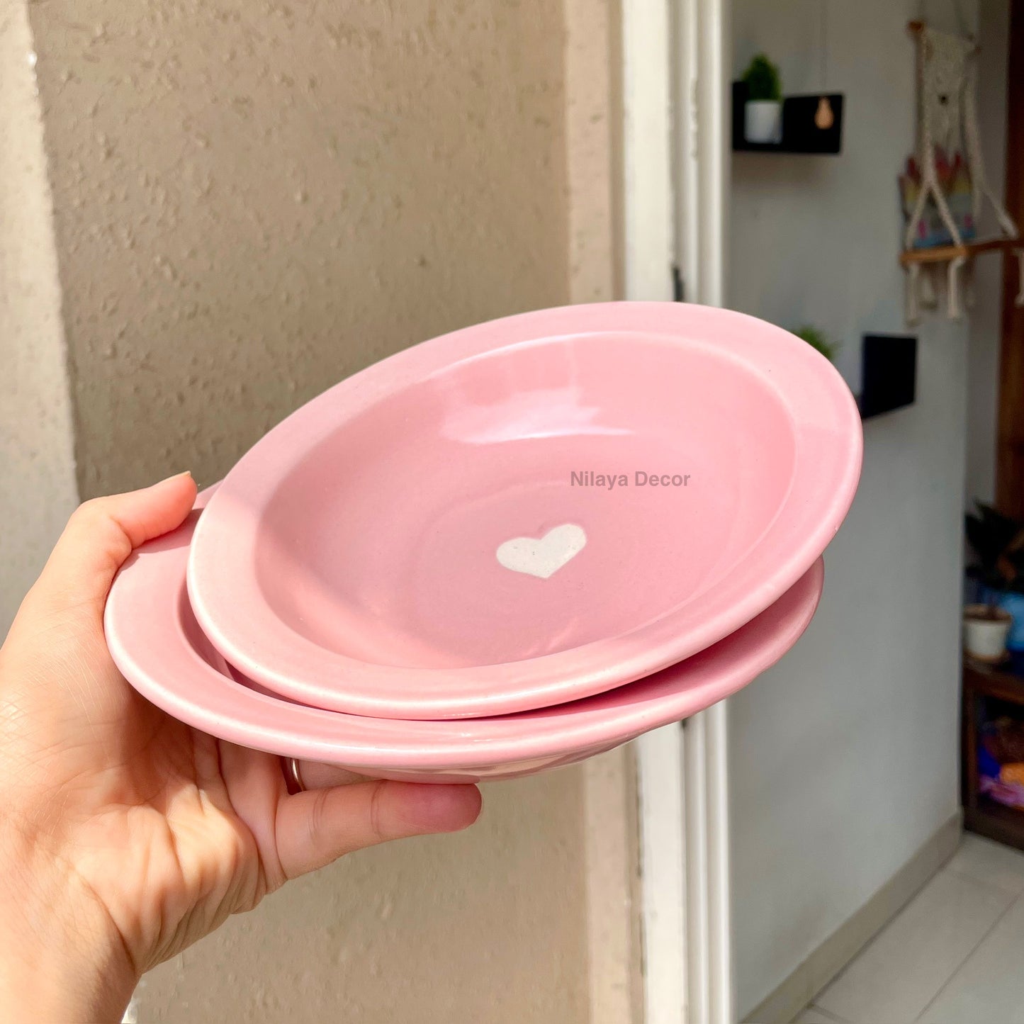 Sweetheart mini pasta plate - Pink
