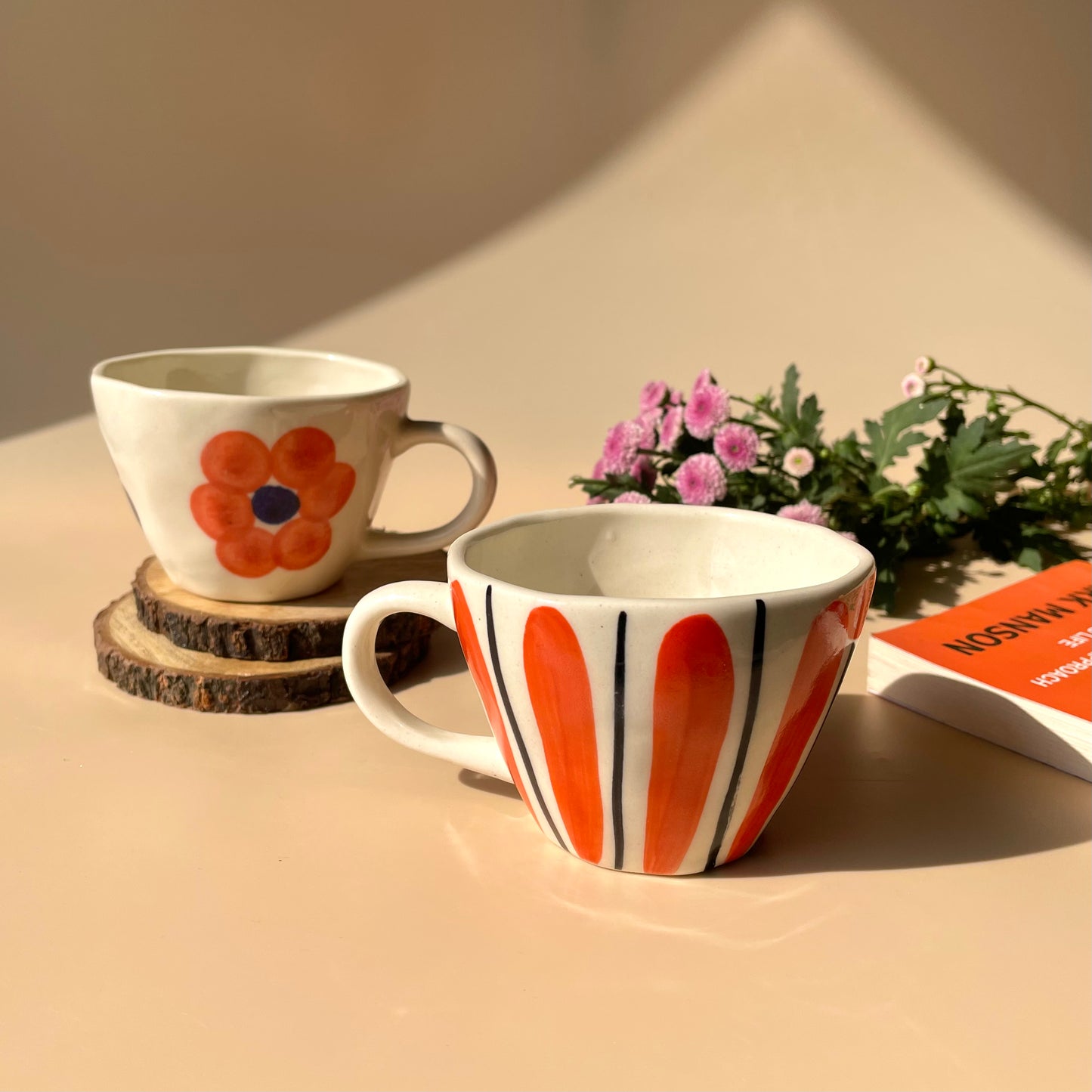 Narangi phool cup set