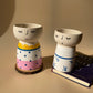 Jack and Jill Vase set of 2