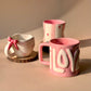Love, drip & bow - set of 3 mugs