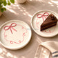 Blush bow platter