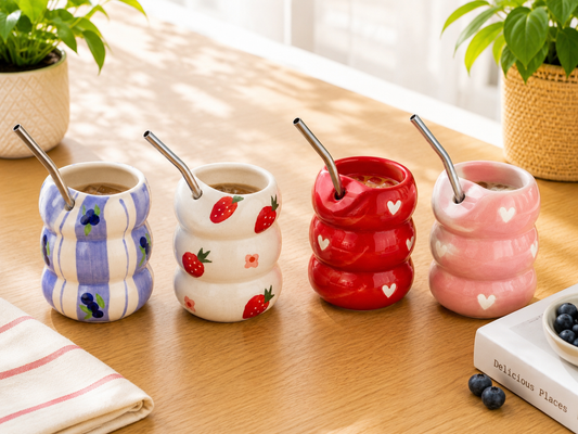 Bubble sipper set (Set of 4 with straws)