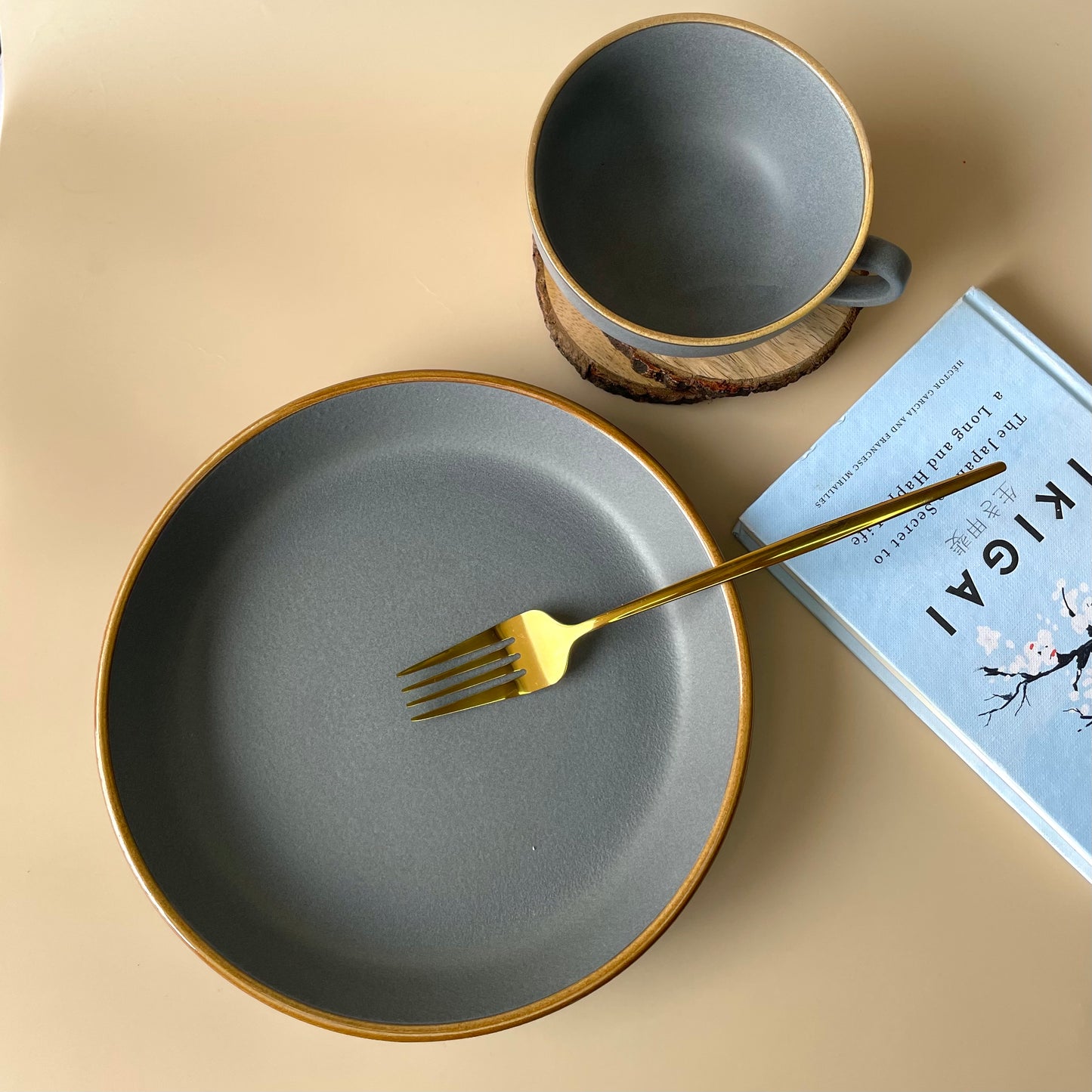 Pebble breakfast set gift combo for 2