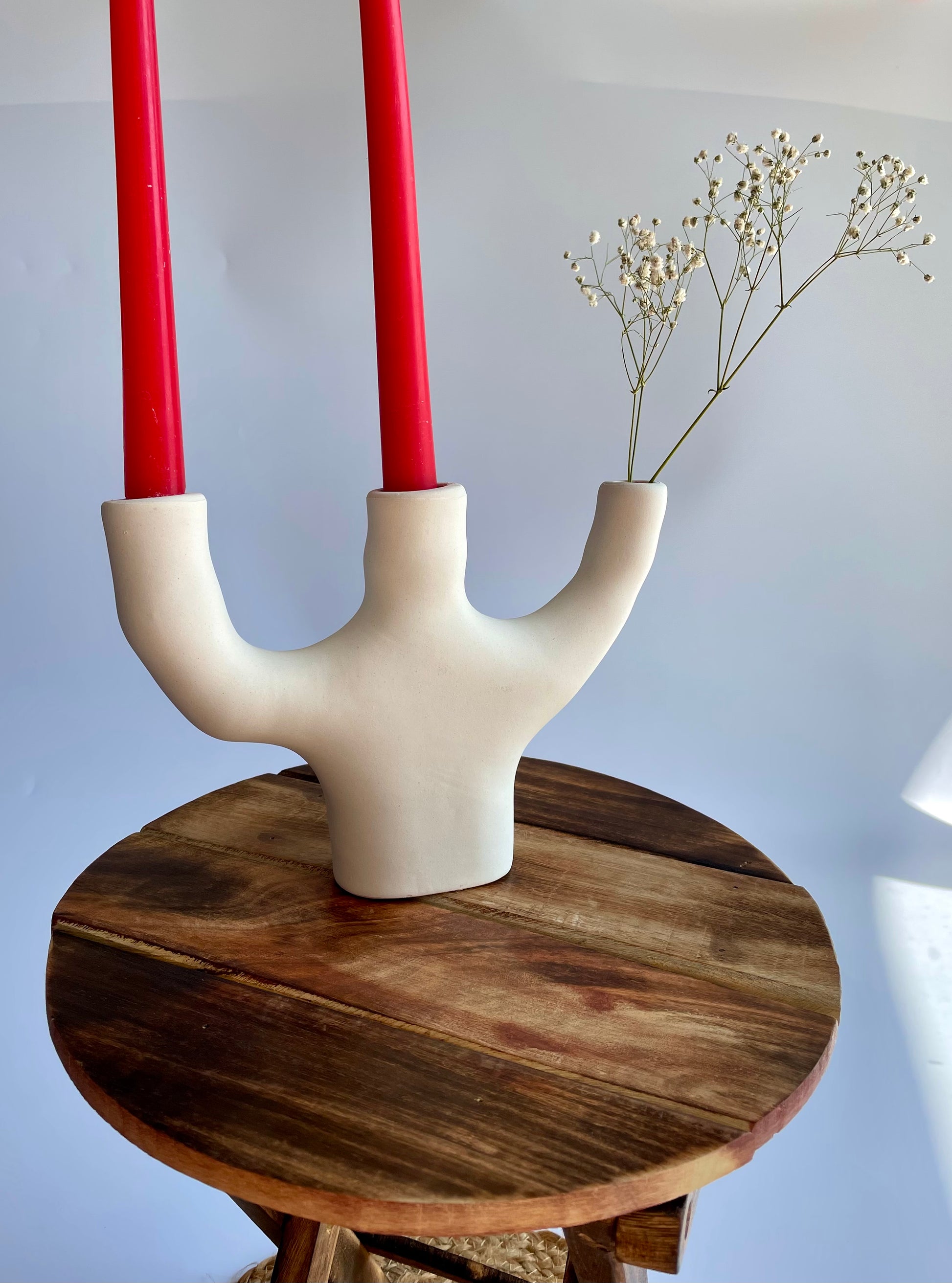 3 Hand Candle holder showpiece with candles