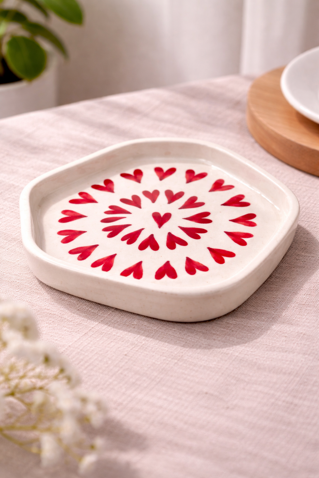 Sweetheart dessert plate