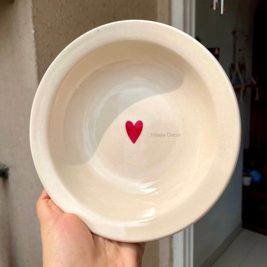 Sweetheart mini pasta plate