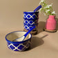 Blue Moroccan soup bowl -Set of 4 (Pay for 3, Get 4)