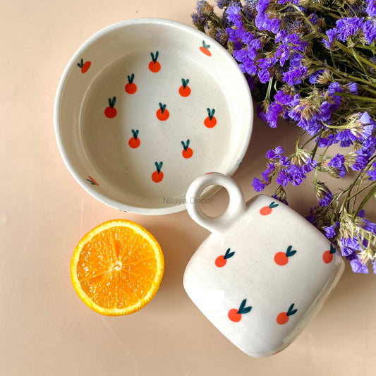 Mini oranges breakfast set