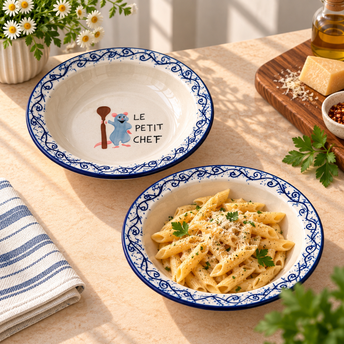 Ratatouille Chef mini pasta plate