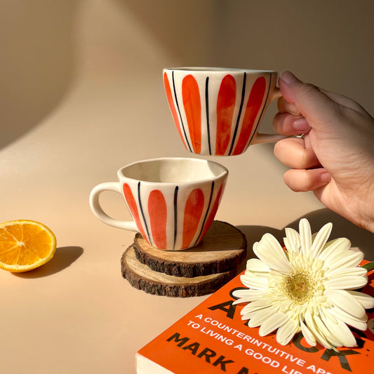 Narangi phool cup Stripes (BUY 1 GET 1 Free)